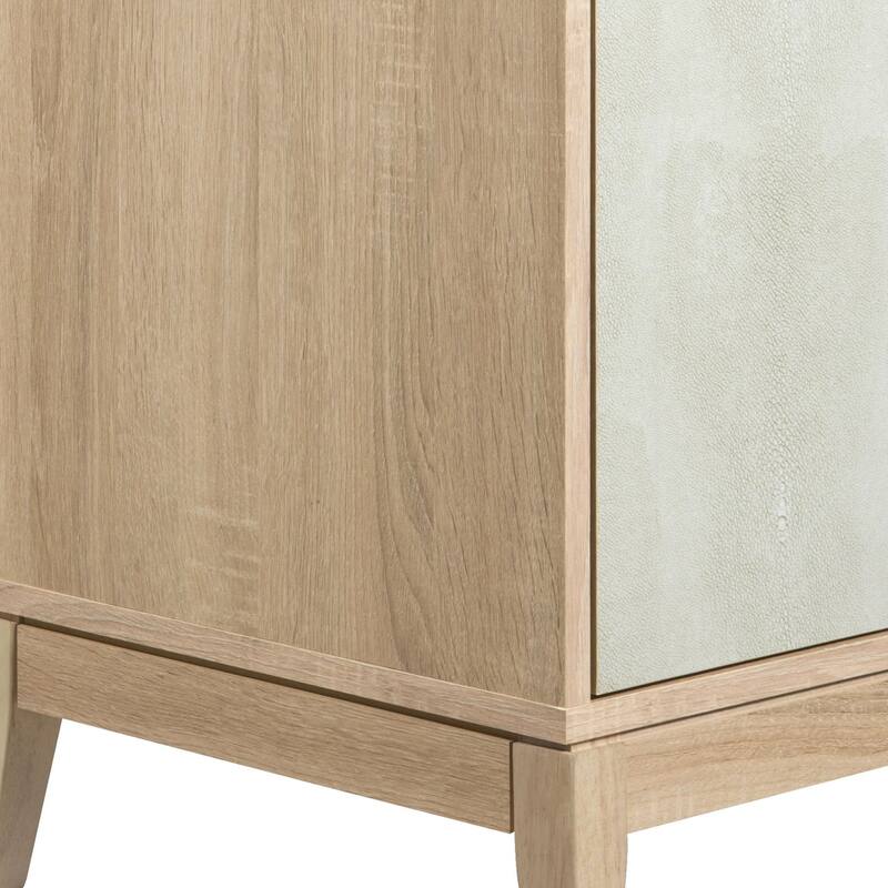 Sango Shagreen 2 Door Cabinet - Natural, Stylish and Functional Storage