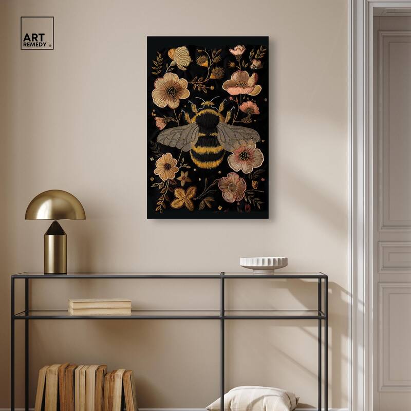 Honeyed Herald II Canvas by Art Remedy, Gallery Wrapped