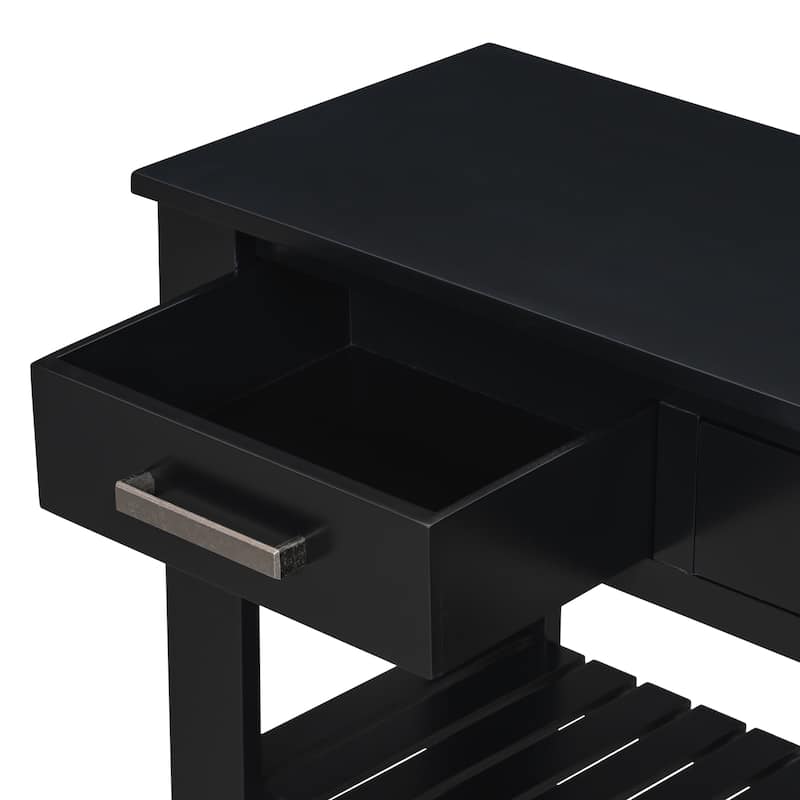 Styli Entryway Console Table with 4 Drawers and 2 Shelves
