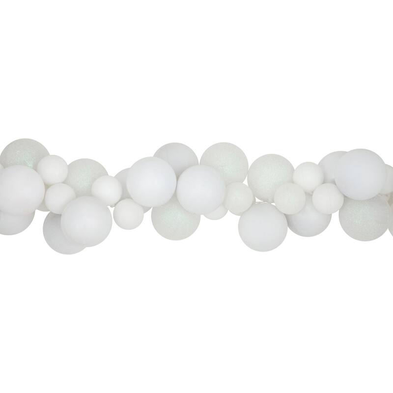6' 3-Finish Shatterproof Ball Christmas Garland