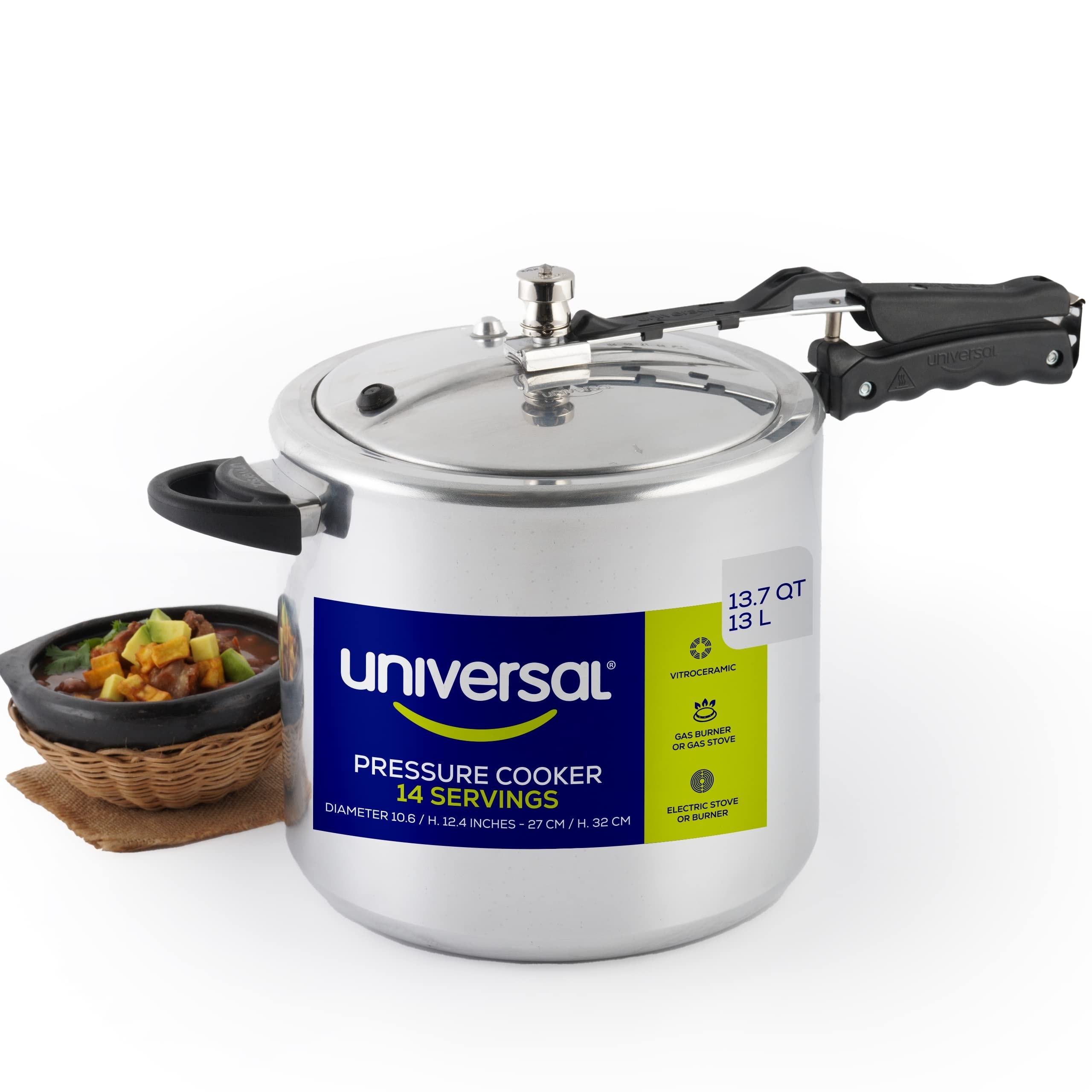 13.7 Quart 13 Liter Pressure Cooker 14 Servings Pressure Canner With Safety Systems and Handles For Can Soup Meat Beans Bed Bath Beyond 39107867