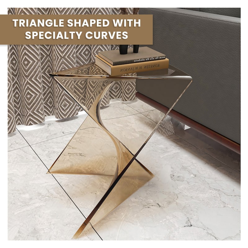 LeisureMod Randolph Modern Side Table - Grey - 15.5 x 17 x 17