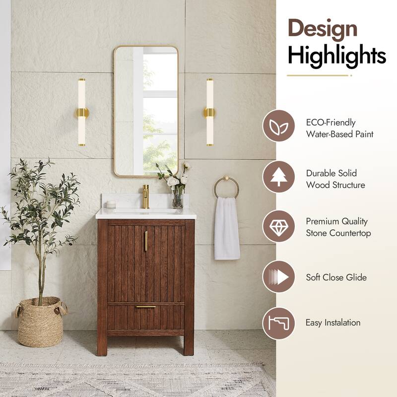 Shenzhen Bath Vanity with Composite Stone Top without Mirror