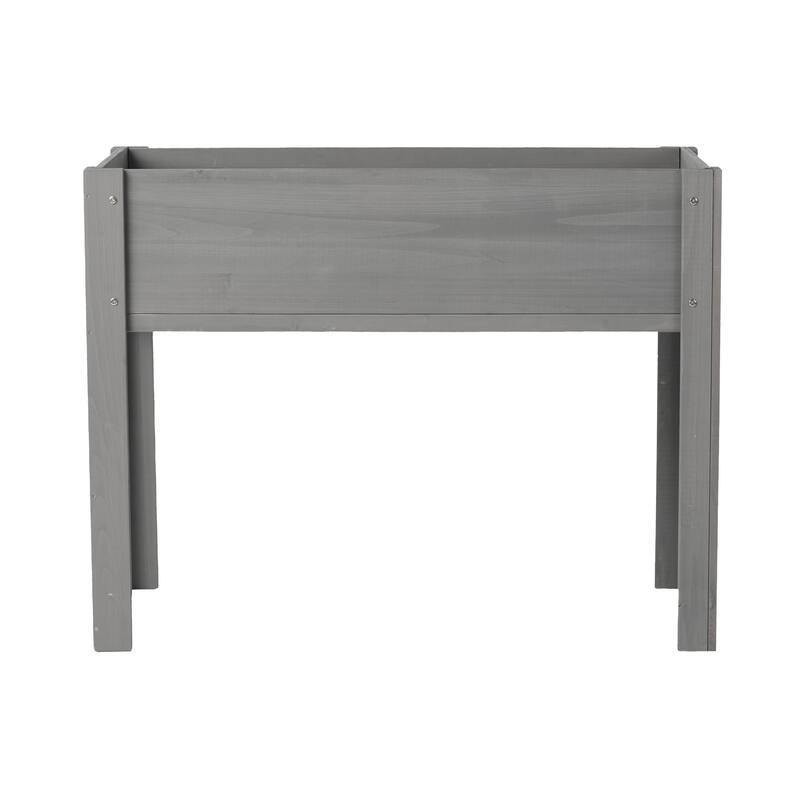 Natural Elevated Planter Box for Outdoor Use with Eco-Friendly Finish