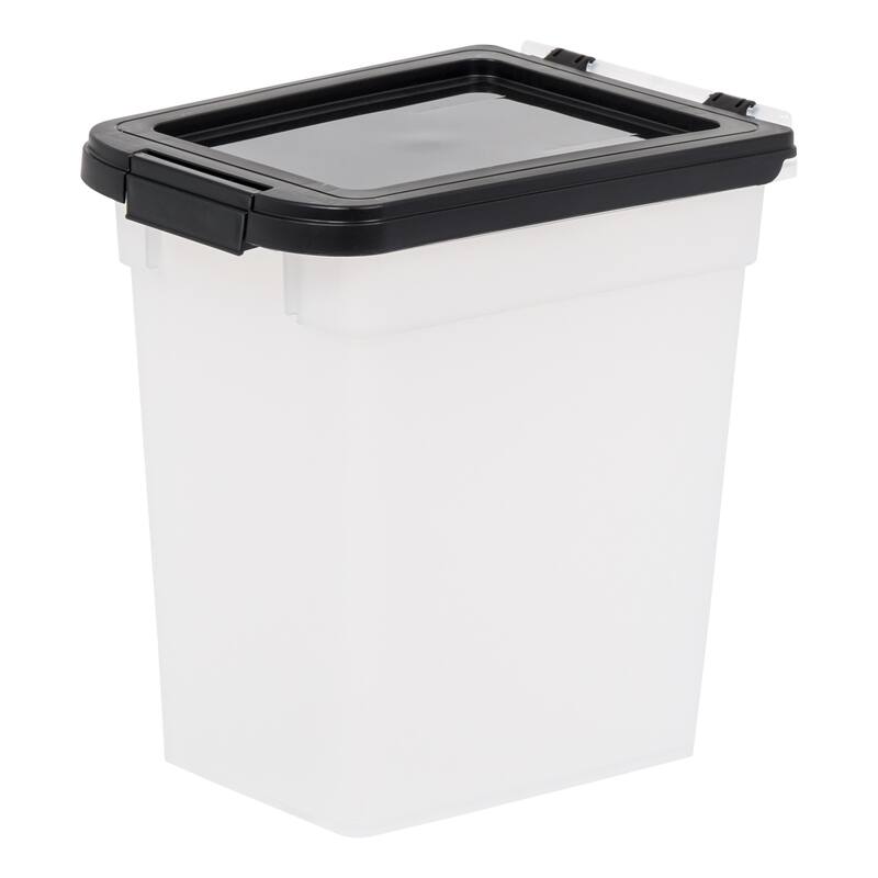 IRIS USA® Airtight Container 12.75 Qt Buckle Lid - White - Set of 2