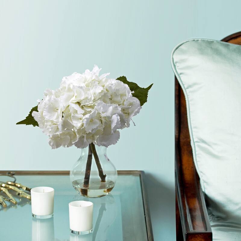 Farmhouse Flower Arrangement with Vase - Decorative Faux Floral DÃ©cor for Home - 13