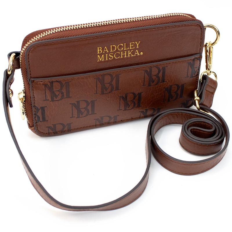 BADGLEY MISCHKA Madalyn Vegan Leather Pouch Belt Bag - Brown - Polyester/Faux Leather