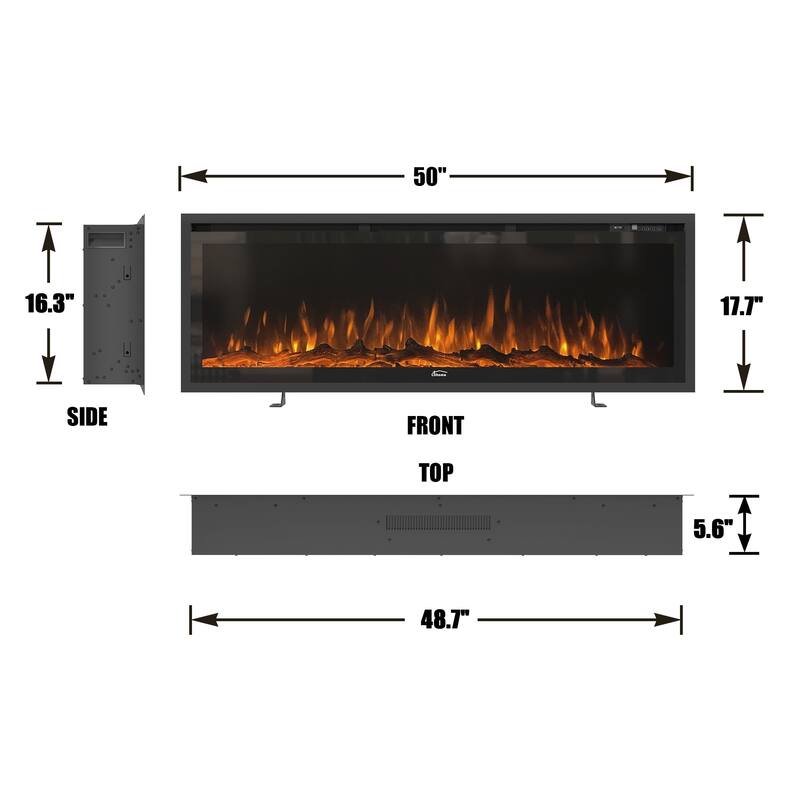 Built-in Wall-mounted Freestanding Electric Fireplaces