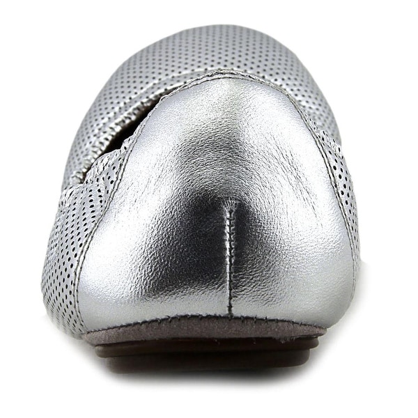 clarks silver flats