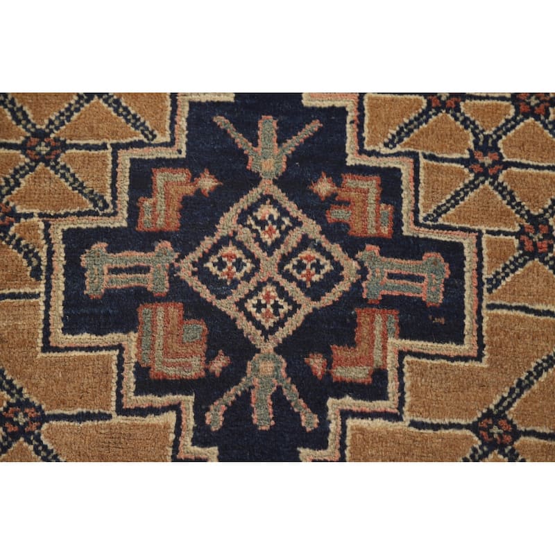 Koliaei Persian Vintage Runner Rug Hand-Knotted Wool Carpet - 3'5" x 12'5"