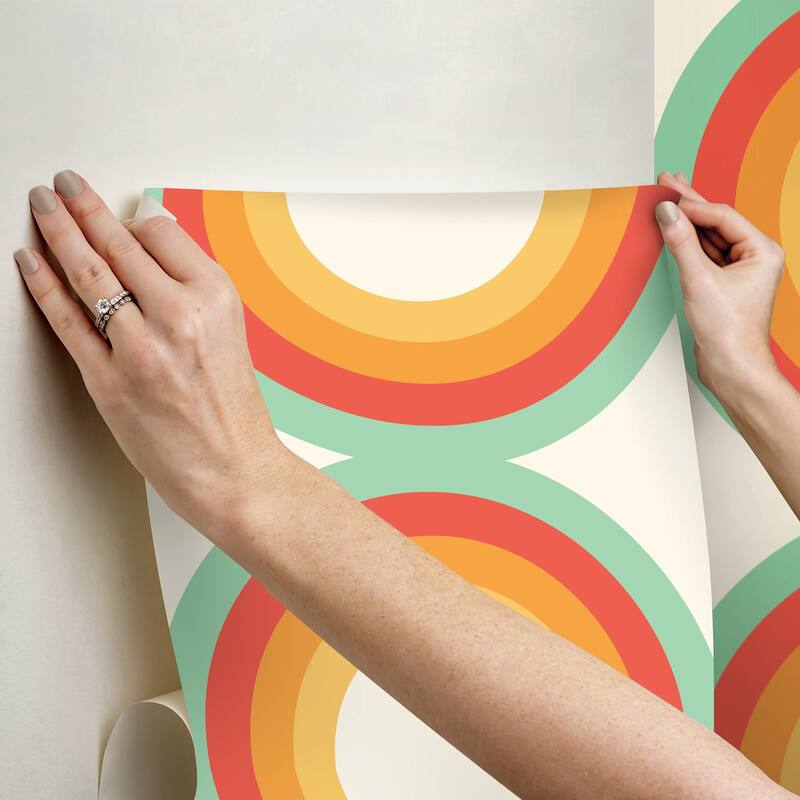 Very Gay Paint Sir Culls Orange Peel and Stick Wallpaper