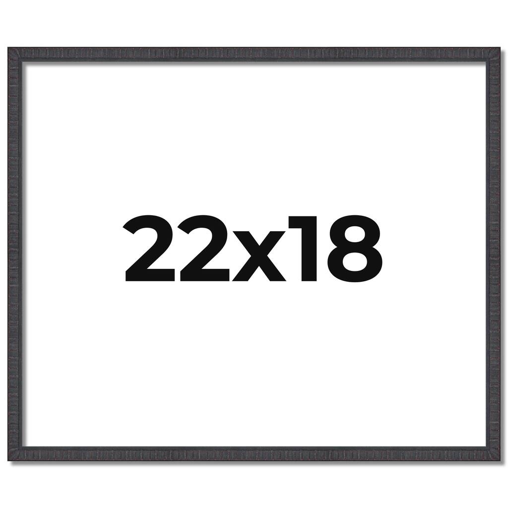 22x18 Frame Brown Solid Wood Picture Frame - Complete Modern Photo