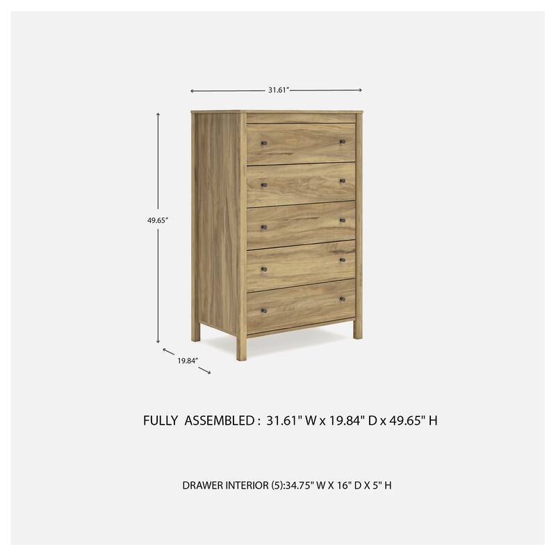 Signature Design by Ashley Bermacy Light Brown Chest of Drawers