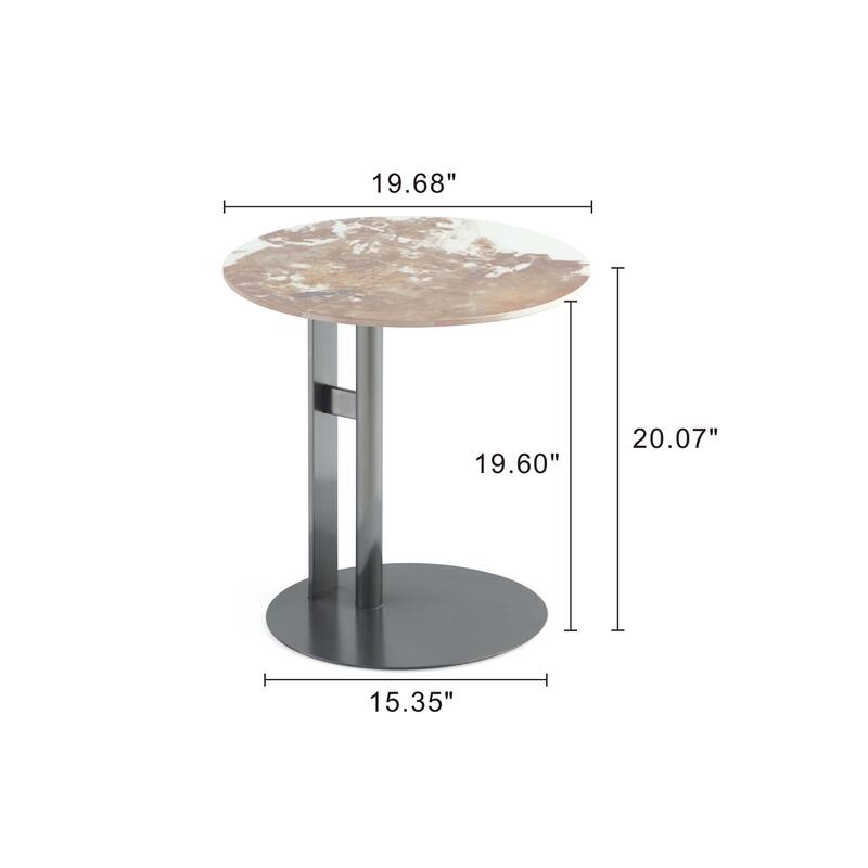 Manhattan Comfort Alondra 2-Piece Modern Table Set