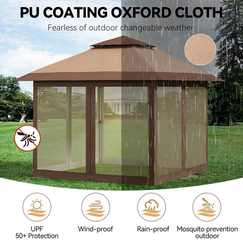 12'x12',11'x11' Gazebo Outdoor Pop up Canopy Tent