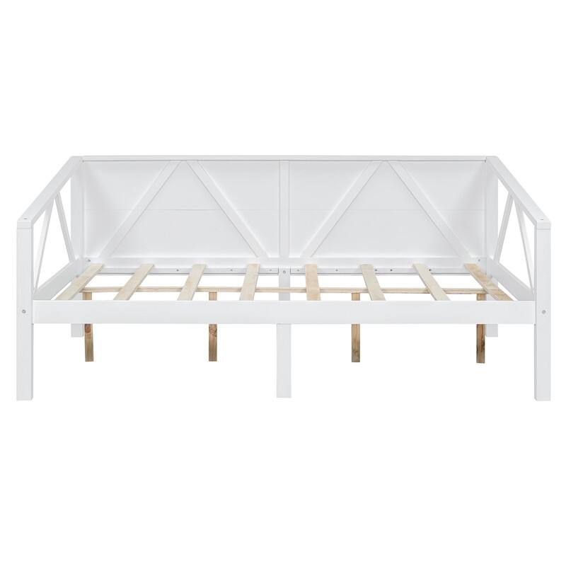 Full size Wooden Daybed with Strong Support