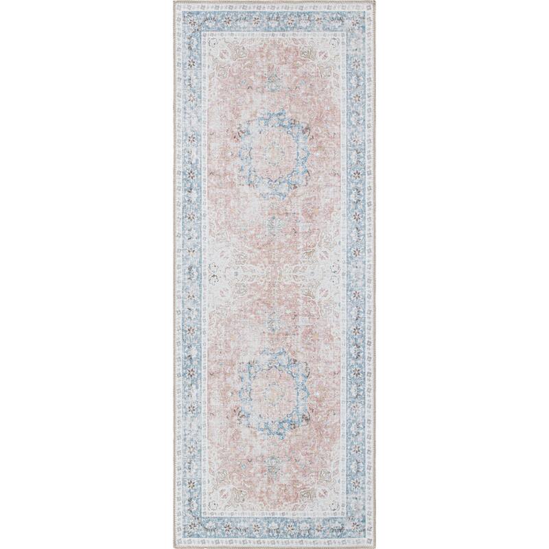 Bohemian Distressed Machine Washable Area Rug
