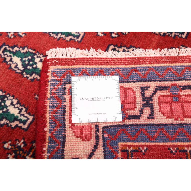 ECARPETGALLERY Hand-knotted Andelz Red Wool Rug - 2'11 x 9'11