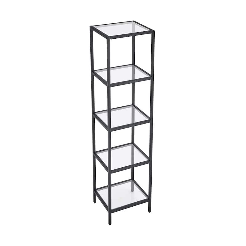 Pierre 16"X65"X14" Freestanding Linen Cabinet In Matte Black