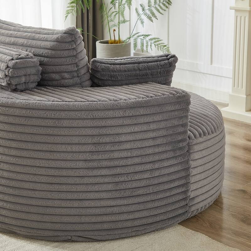 Corduroy Sponge single sofa,No Assembly Required