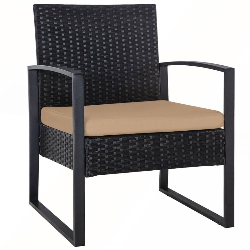 3 Piece Outdoor PE Wicker Furniture Set