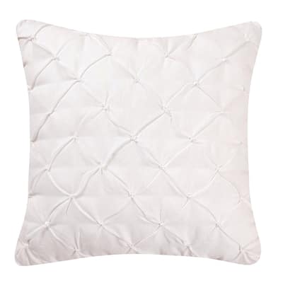 Diamond Tuck Feather Down 17x17 Decorative Accent Throw Pillow