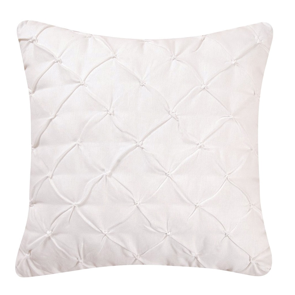 Diamond Tuck Feather Down 17x17 Decorative Accent Throw Pillow