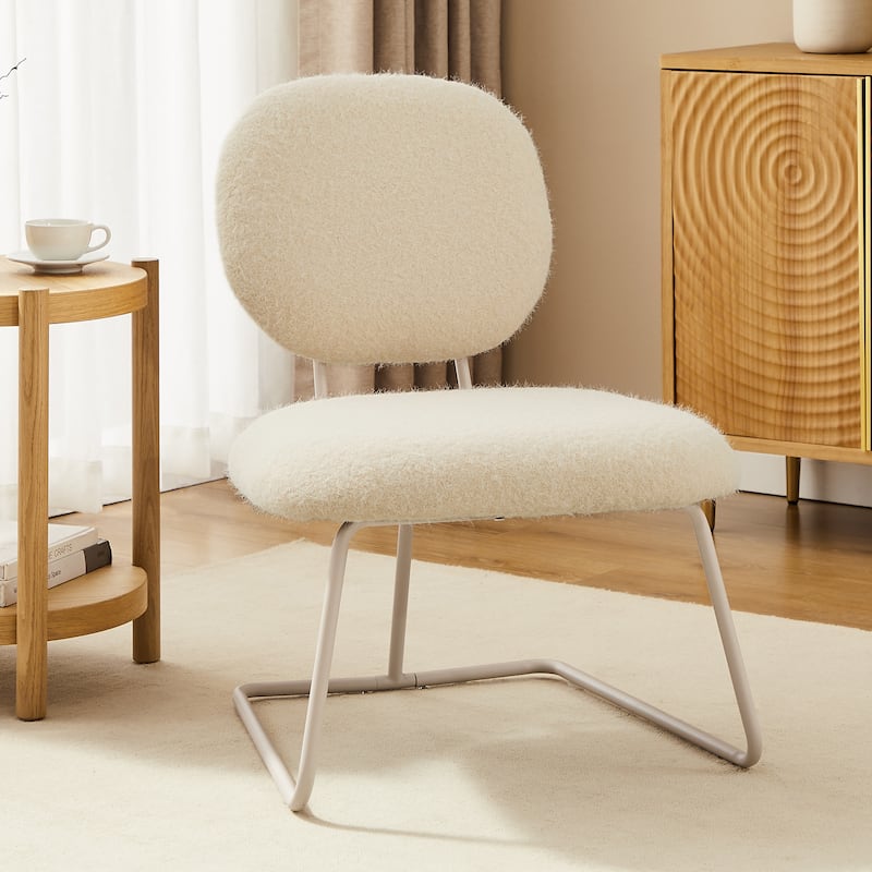 Art Leon Modern Accent Chair - Apricot