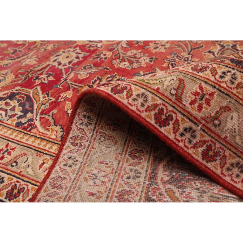 ECARPETGALLERY Hand-knotted Antalya Vintage Red Wool Rug - 9'8 x 12'4