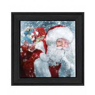 Santas Presents 3 Black Framed Print Wall Art