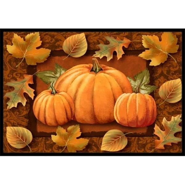 Carolines Treasures PTW2009MAT Pumpkins And Fall Leaves Indoor & Outdoor Mat 18 x 27 in.