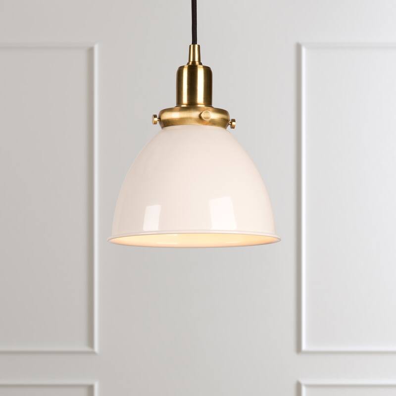 Madison 8" Wide Pendant with Metal Shade