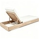 preview thumbnail 61 of 67, Christopher Knight Home - Ian Set of 4 Outdoor Chaise Lounge, Acacia Wood Adjustable Reclining & Water-Resistant Cushion
