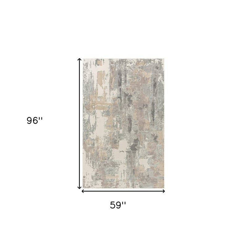 Daho Abstract Modern Woven Area Rug By HomeRoots
