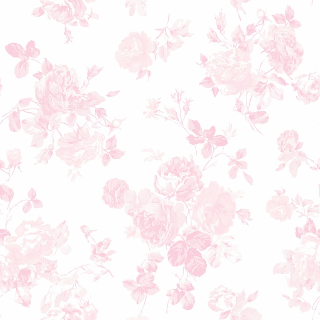 LoveShackFancy Everblooming Rosettes Faded Primrose Peel and Stick Wallpaper