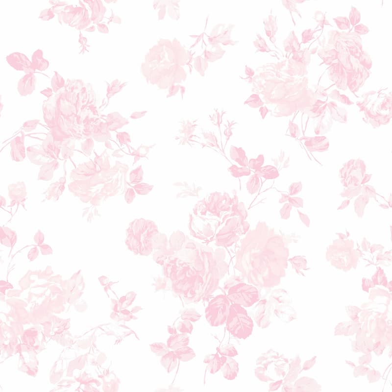 LoveShackFancy Everblooming Rosettes Faded Primrose Peel and Stick Wallpaper