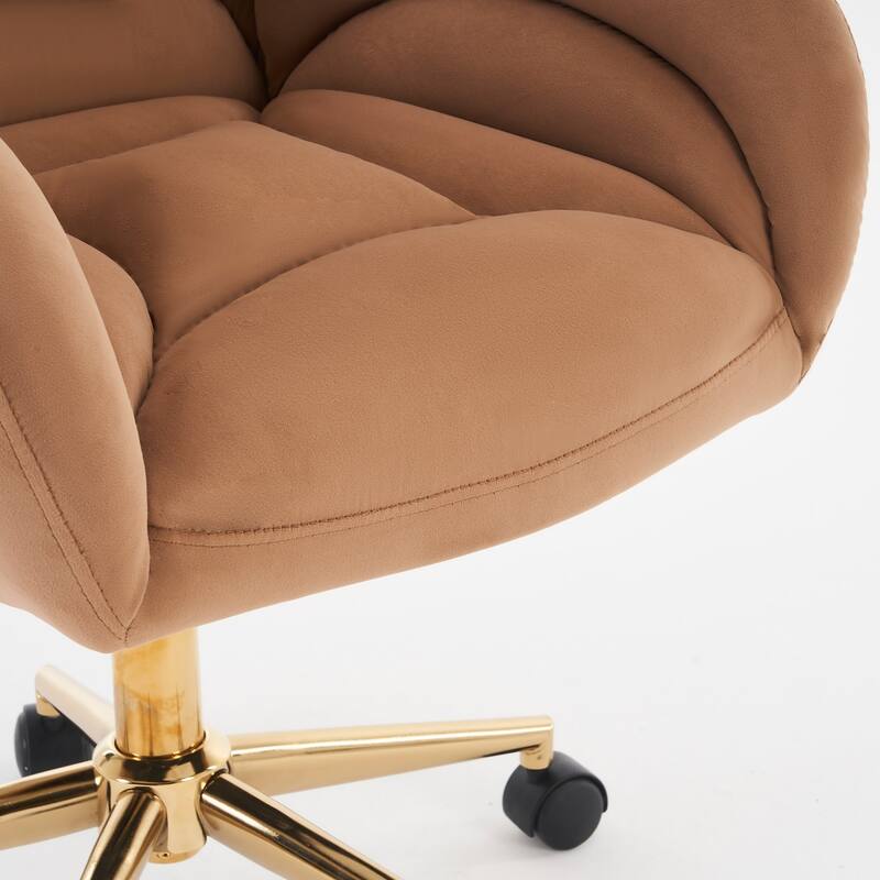 Modern Home Office Adjustable Swivel Task Desk Arm Chair with Wheels