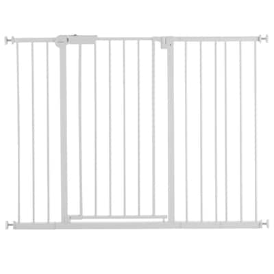 36-Inch Adjustable Width Baby Safety Gate with Auto-Close and One-Handed Operation for Home Use - 36"H