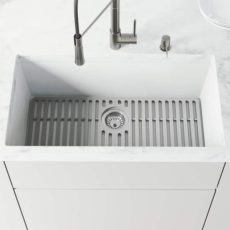 VIGO 28" L X 15" W Silicone Protective Bottom Grid for Kitchen Sink