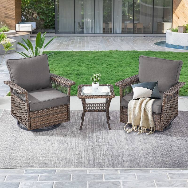 Gymojoy Patio Furniture Set with Professional Outdoor Cushions