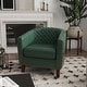 preview thumbnail 31 of 90, Axia Barrel PU Leather Accent Chair with Nailhead Trim