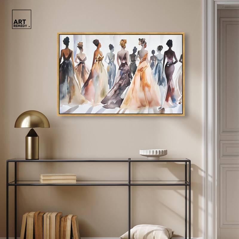 Model Lineup Canvas by Art Remedy