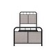 preview thumbnail 4 of 7, Modern Twin Bed Frame with Unique Flower System, Steel Structure, Easy Assembly, Ideal for Memory Foam Mattresses