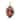 Frosted Pine Cone Cardinal Ornament (Set of 6)