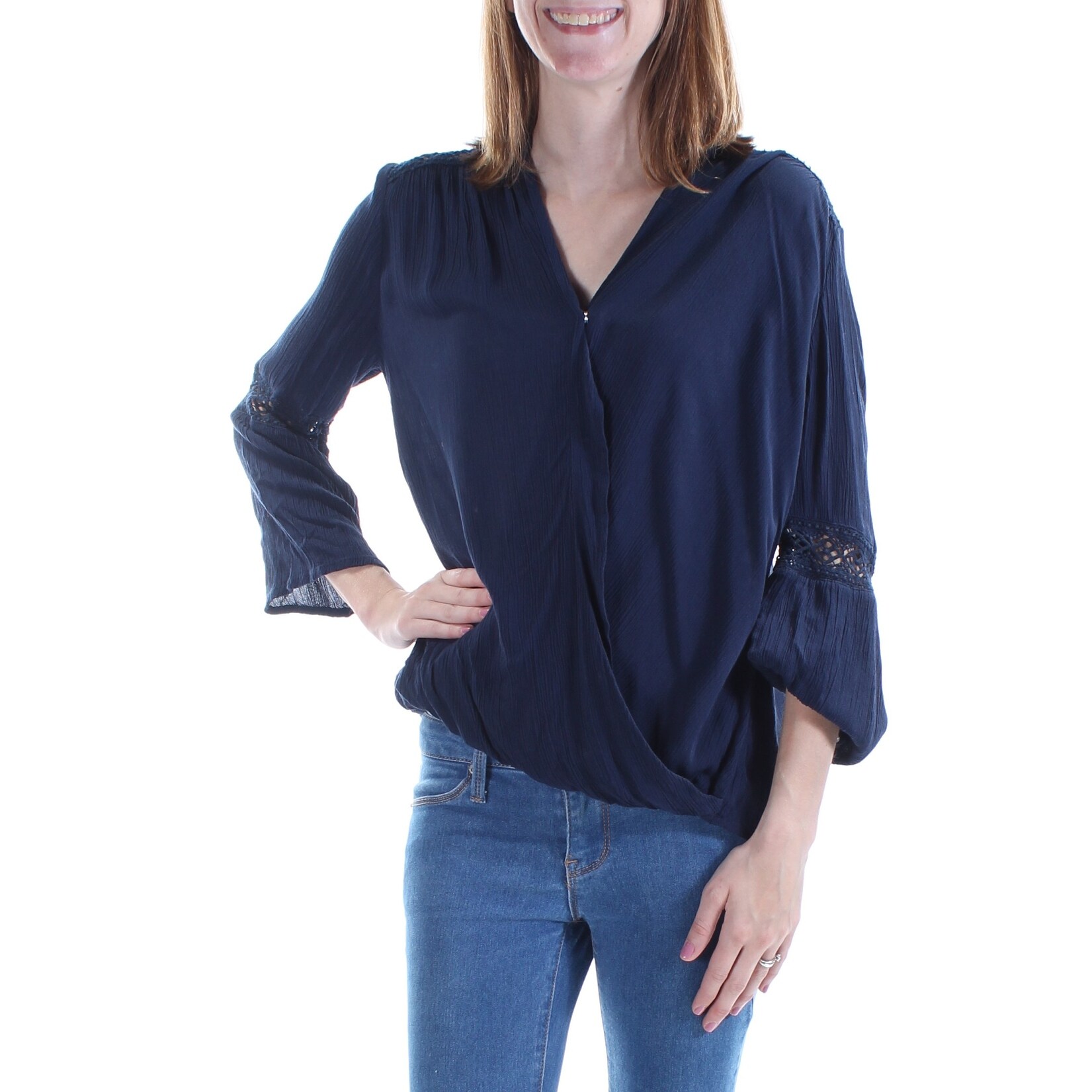 sheer navy wrap