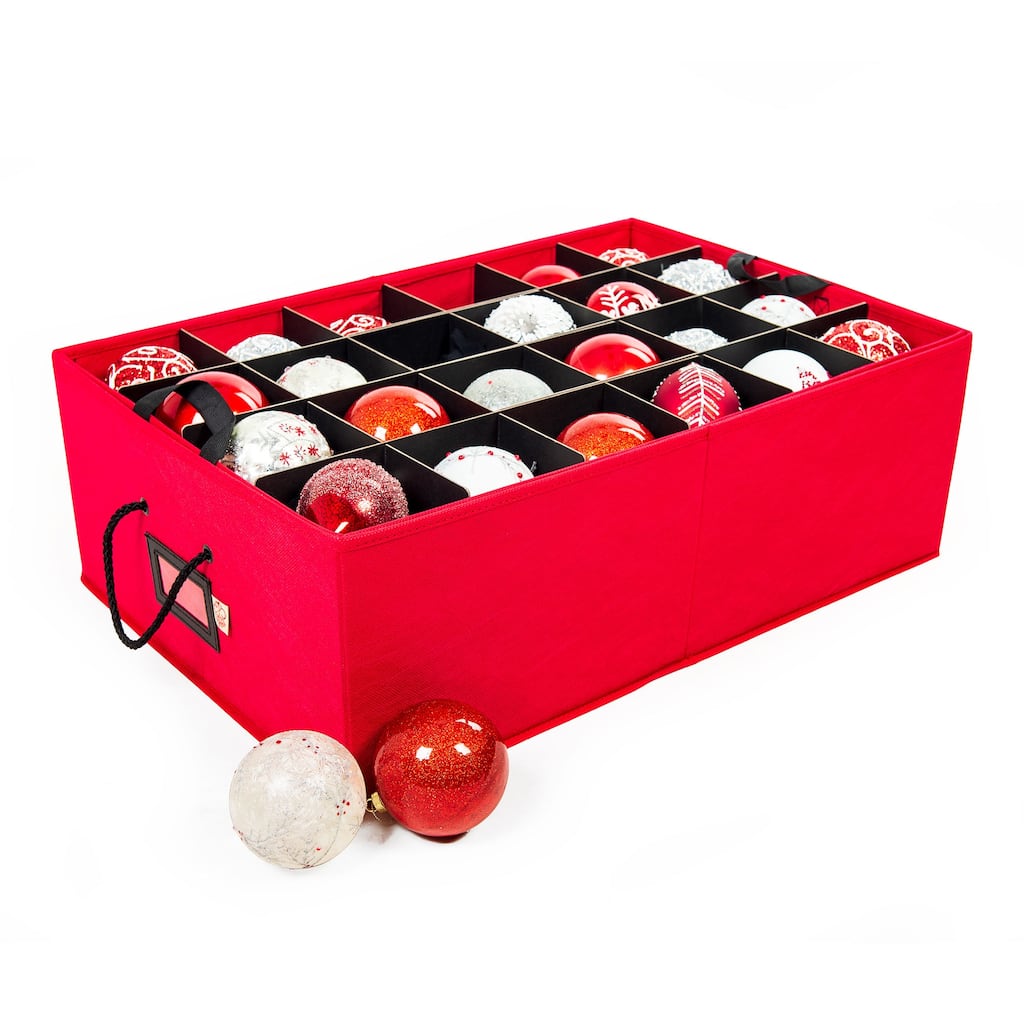 48 (4 in.) Christmas Ornament Storage Box with Dividers