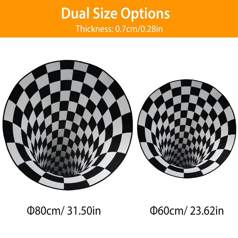 3D Visual Floor Area Mat Anti-slip Illusion Rug Doormat Carpet Mat