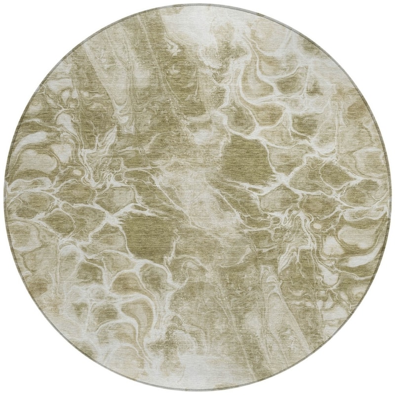 HomeRoots Abstract Transitional Rectangle Outdoor Rug