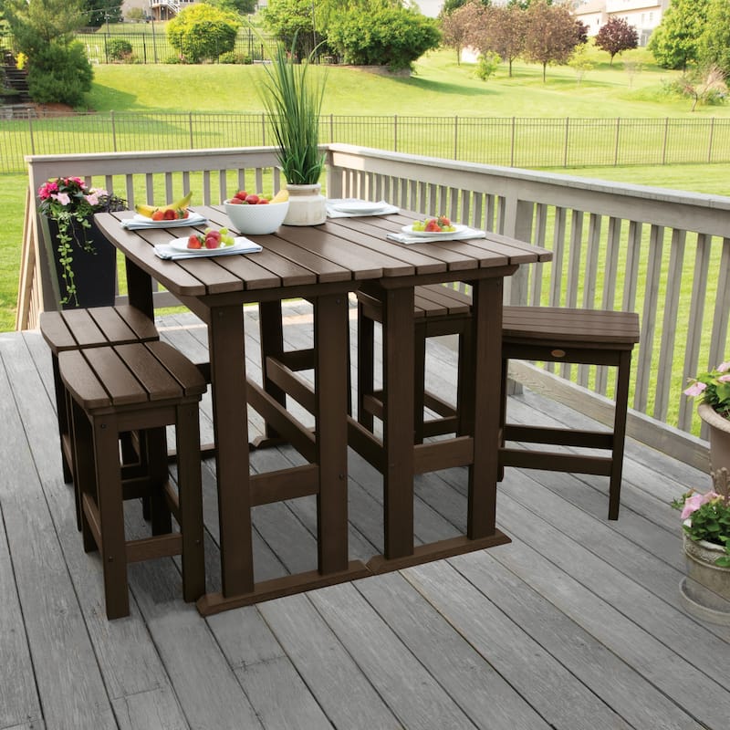 Lehigh 6-Piece Outdoor Balcony Set - Counter-height