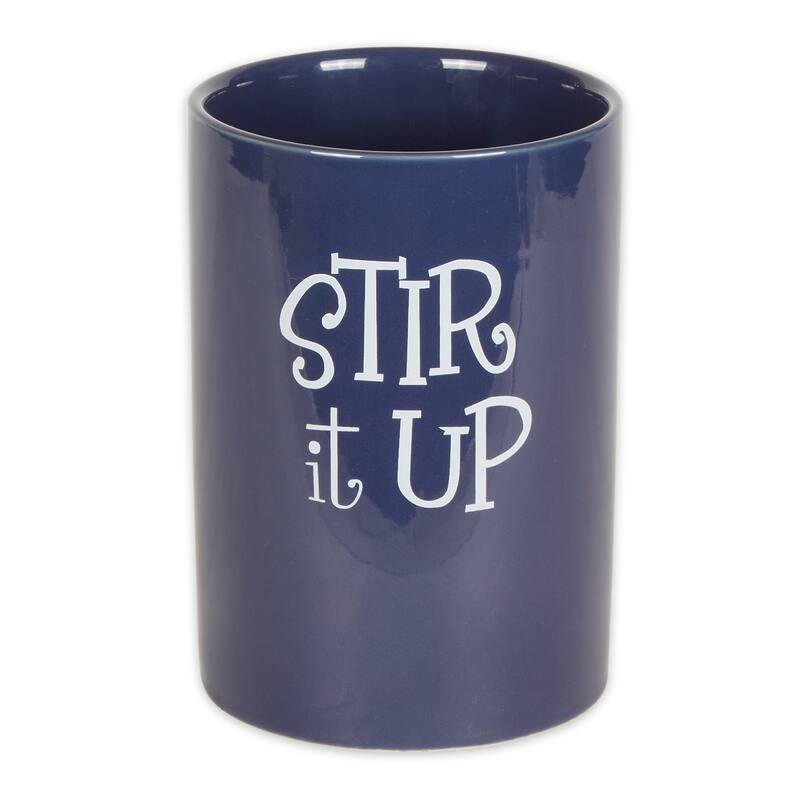 DII Stir It Up Ceramic Utensil Holder - Nautical Blue